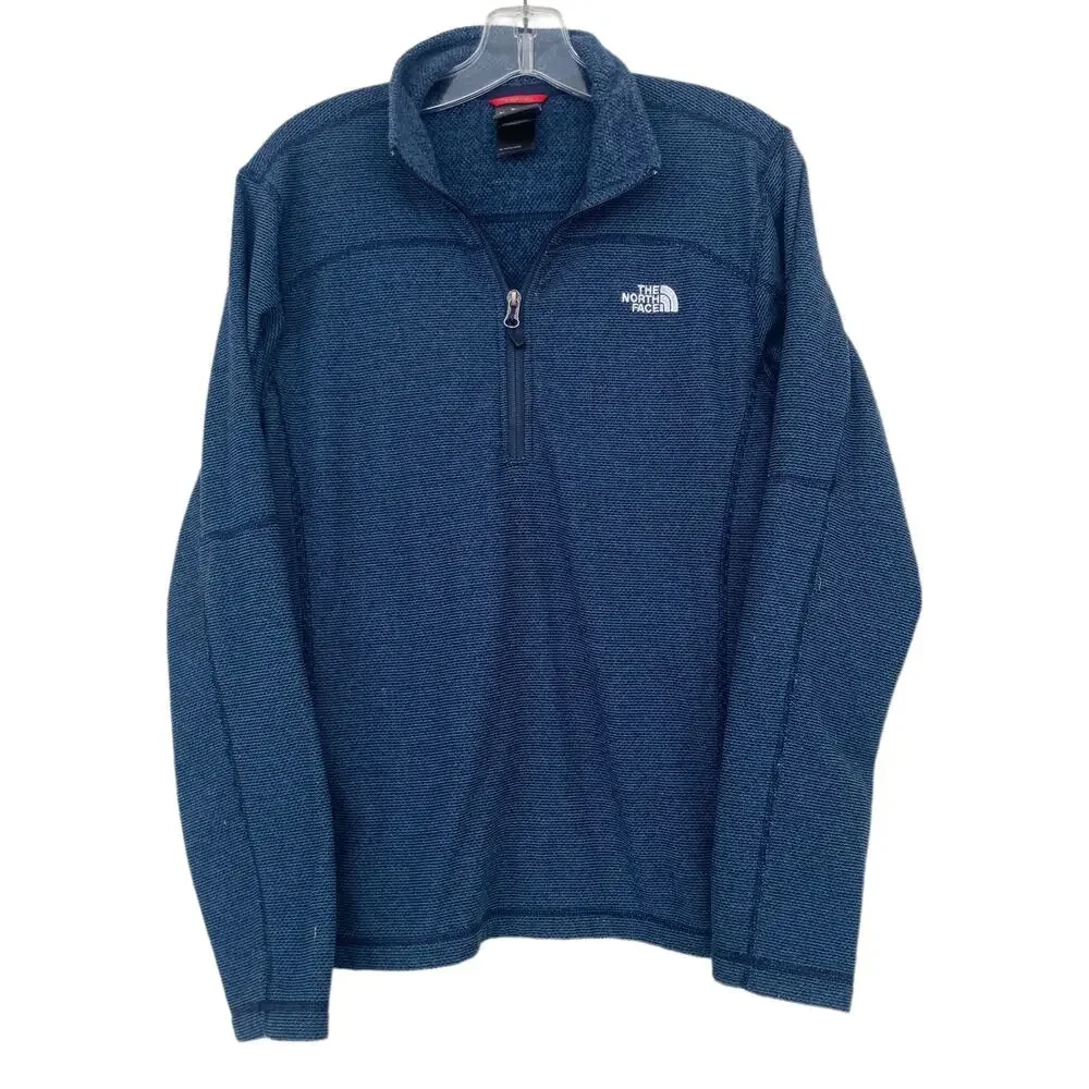 The North Face Navy Blue Quarter ZIp Pullover Sweater Sz S